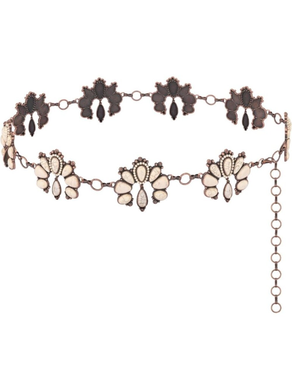 Large Western Concho Metal Belt for Women - Rustic Cowgirl Style Accessory - Picture 1 of 7
